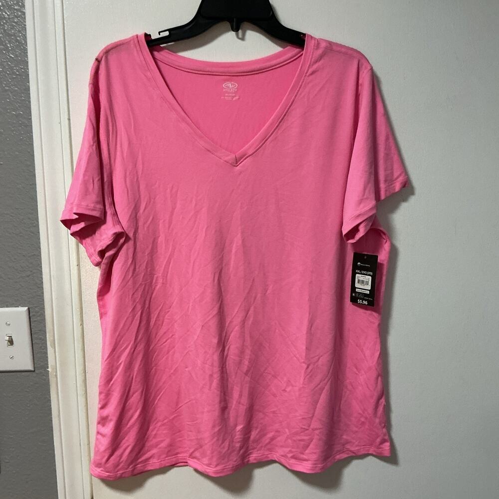 Athletic Works Women's V-Neck T-shirt NWT Size 2XL #3927